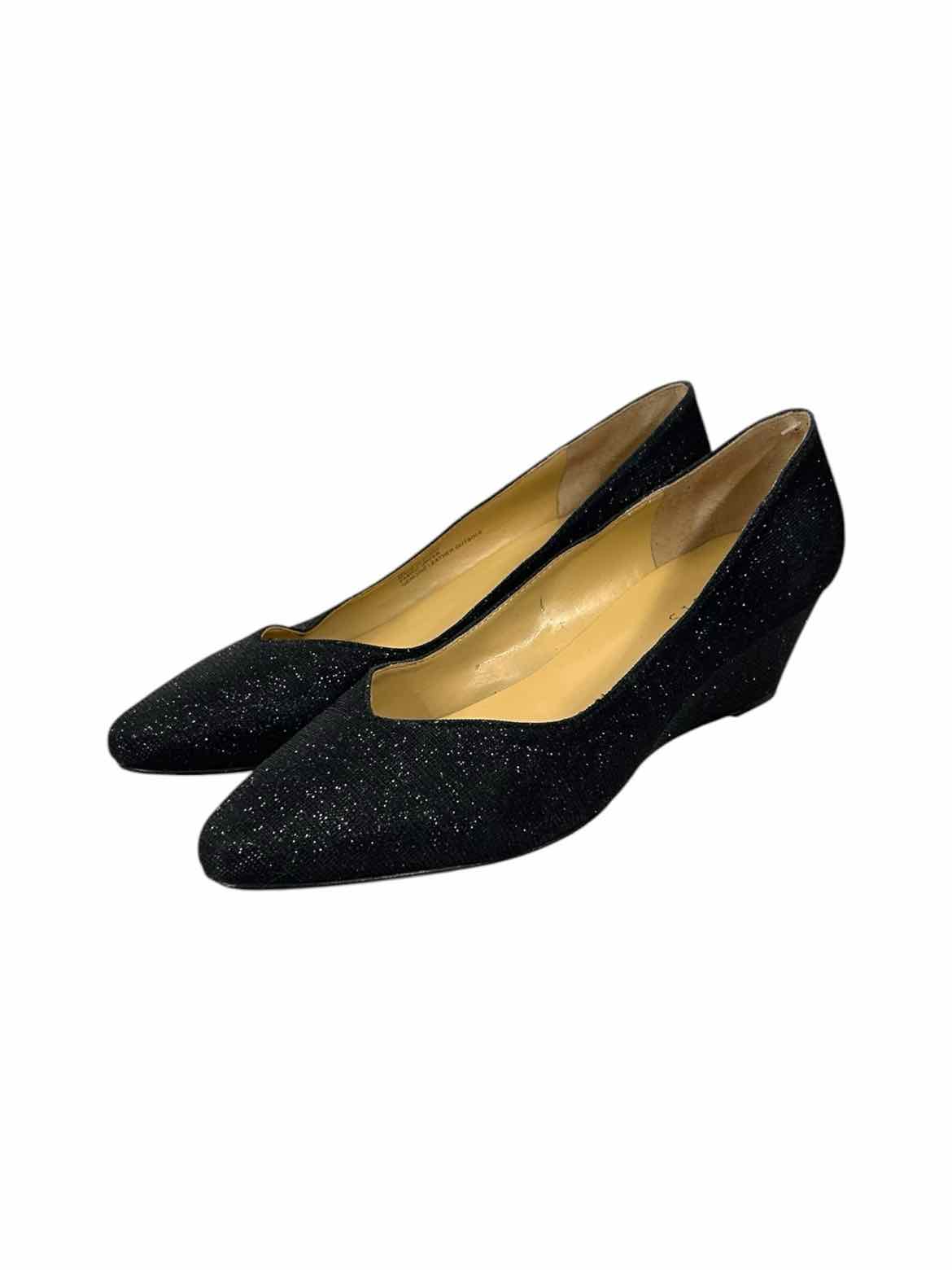 TALBOTS black sparkles women's size 9 shoes with glitter detail