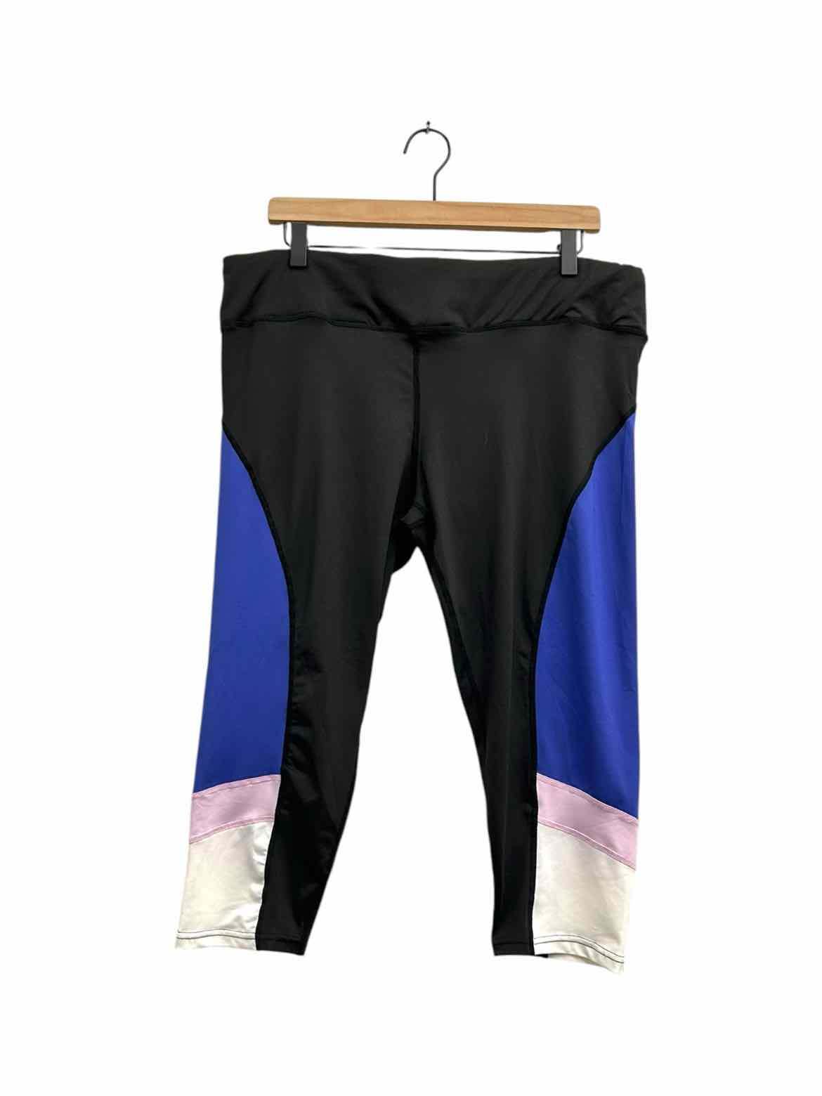 PRO PLAYER black blue white women's XL capris