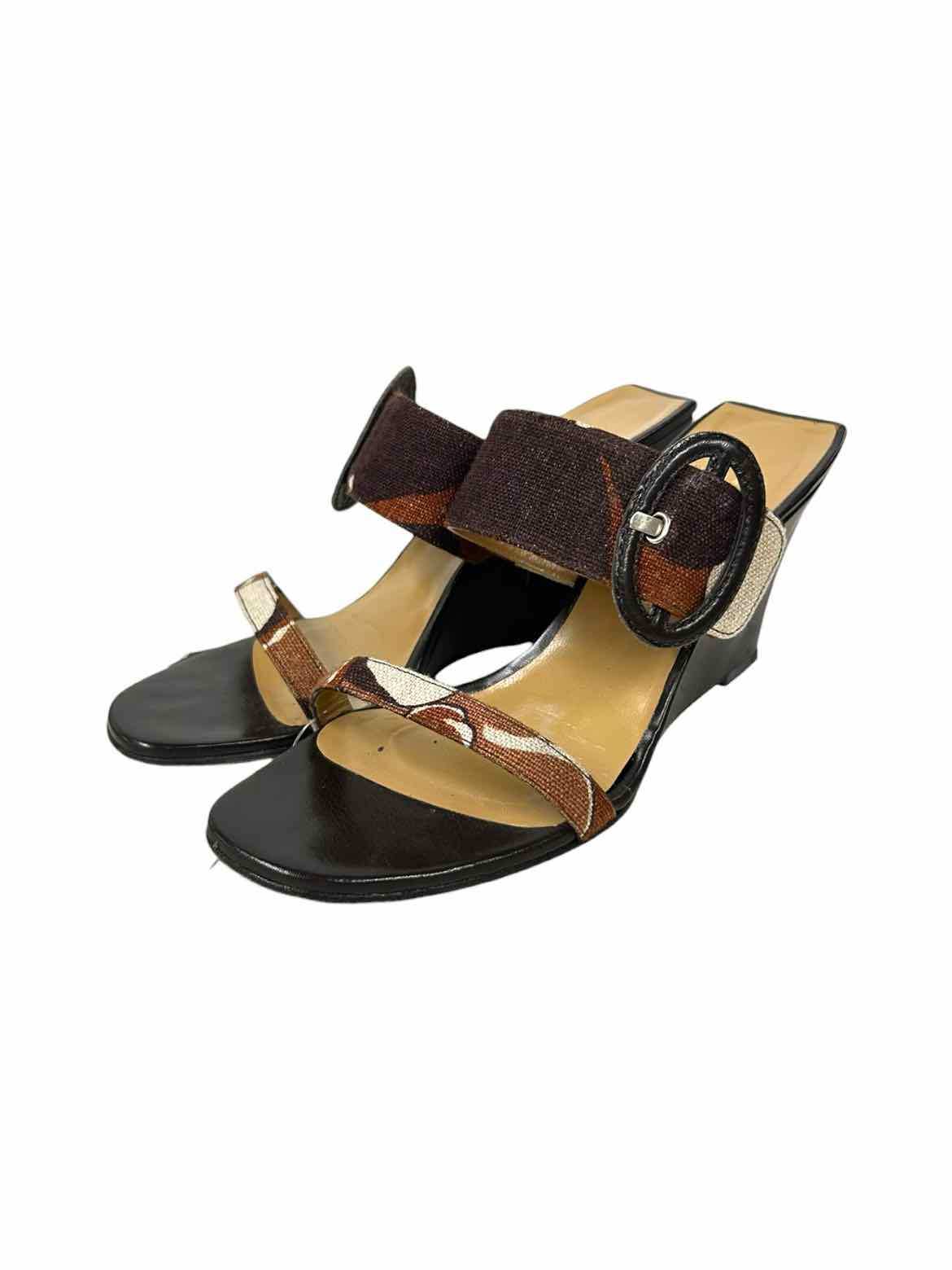 STUART WEITZMAN women's brown and cream shoes size 9