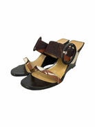 STUART WEITZMAN women's brown and cream shoes size 9