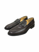 SOLARI Dark Brown men's shoe size 13 front side view