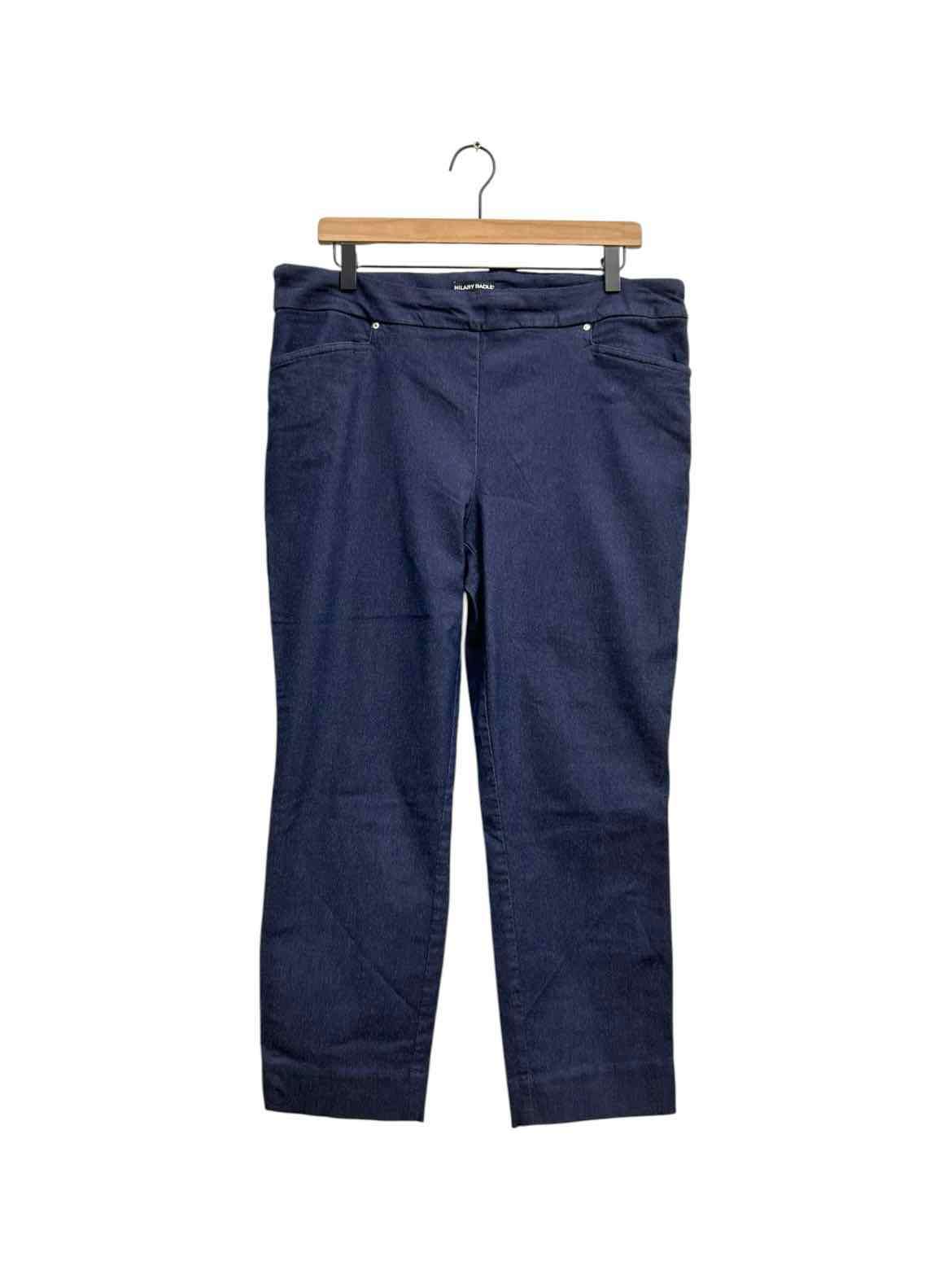 HILARY RADLEY navy denim look women's XL pants