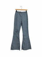 ALTAR'D STATE women's medium striped denim and white pants