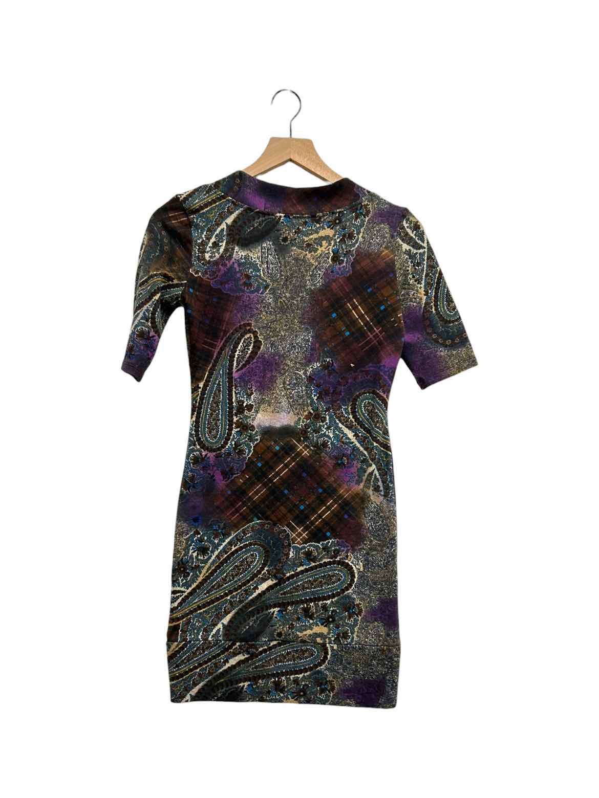 DEREK HEART BRN/PUR/BLU PAISLEY/PLAID Women Size M Dress – The Family Consignment Store