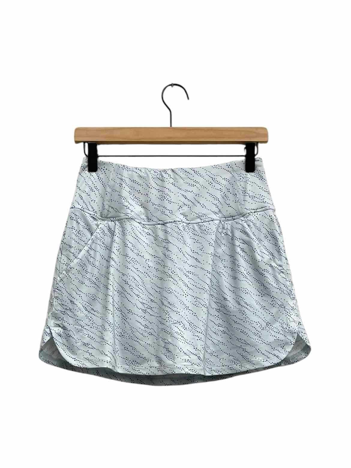 PUMA LT BLU/NVY squares women's skort size S